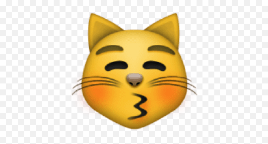 Download Free Png Ios Emoji Kissing Cat Face With Closed - Cat Kiss Emoji Png,Cat Face Emoji