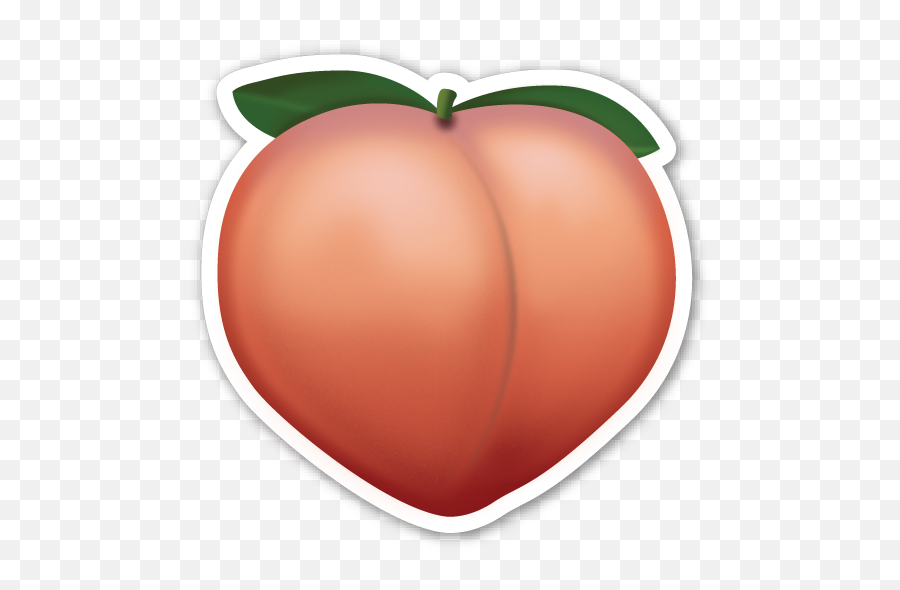 Peach - Peach Emoji Sticker Png,R Emoji