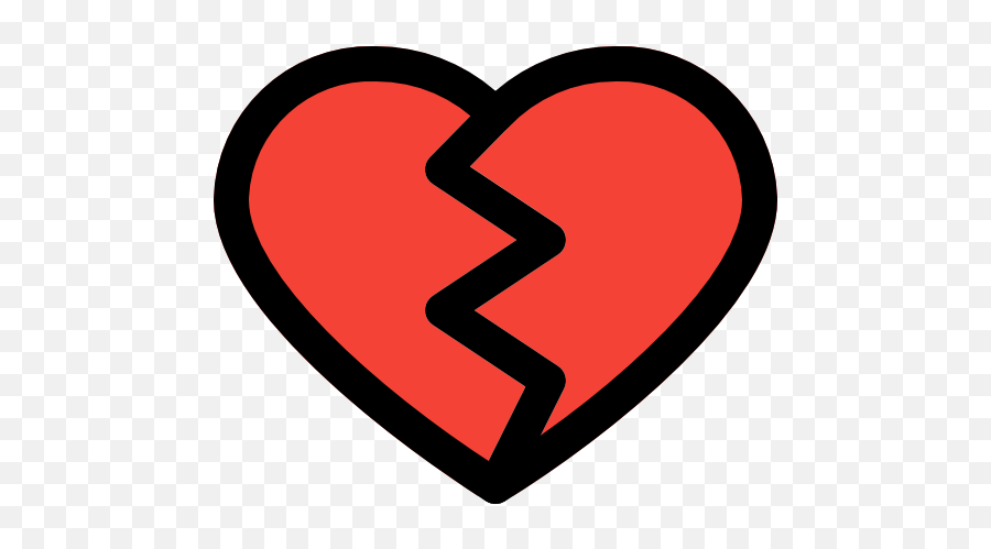 Broken Heart - Heart Emoji,Heartbreak Emoticon