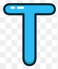 T Freetoedit Letter Letters Background - Transparent Blue Letter Emoji,Blue Letters Emoji