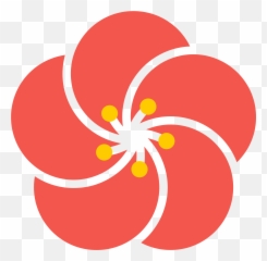 Japanese Flowers Clipart - Japanese Flower Vector Png Emoji,Japanese Emoji Flower