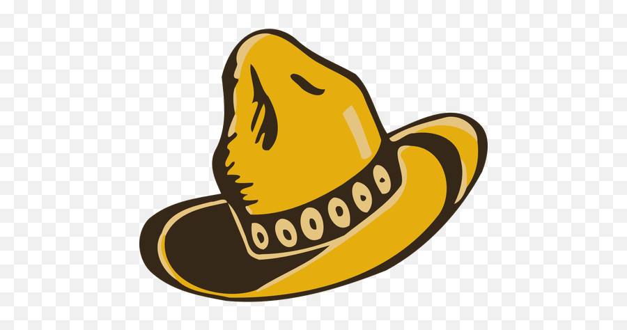 Cowboy Hat - Topi Koboi Vector Png Emoji,Thinking Cowboy Emoji