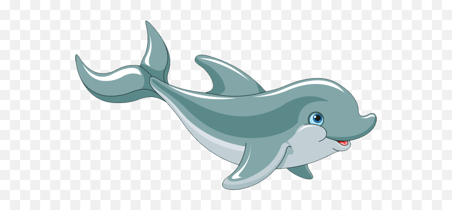 Dolphin Cartoon Image Free Download - Cartoon Dolphin Transparent Background Emoji,Dolphin Emoticon