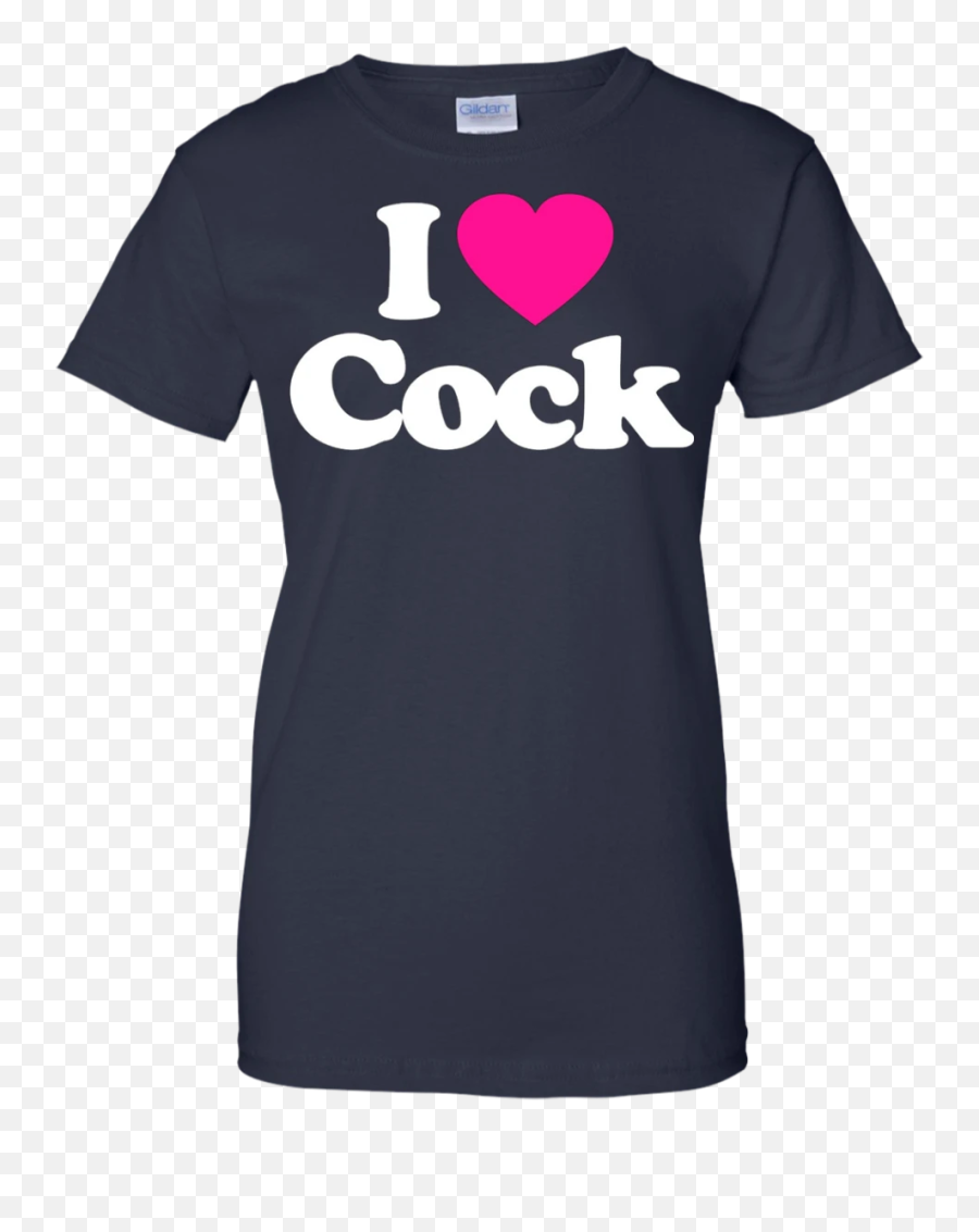 I Love Heart Cock Funny T - Shirt 2 Tone Emoji,Heart Emoji Spam