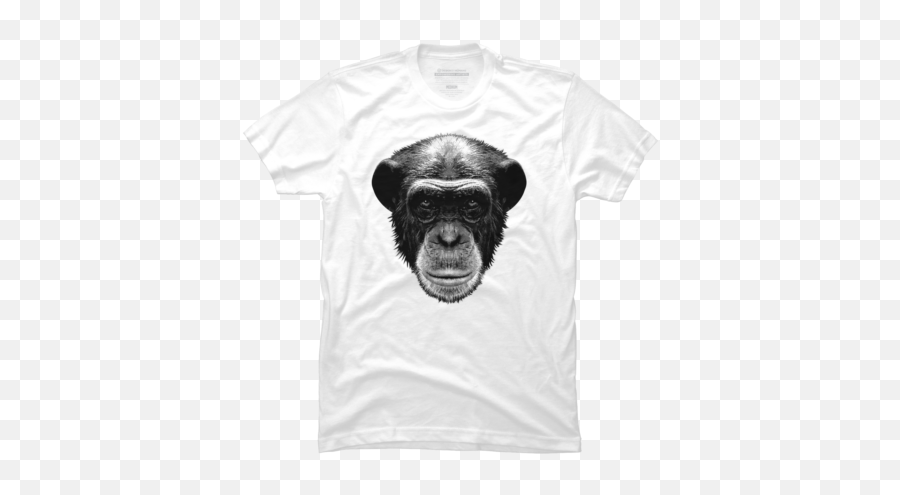 White Monkey T Shirts Design By Humans - Crystals Print Shirt Emoji,Godzilla Emoji