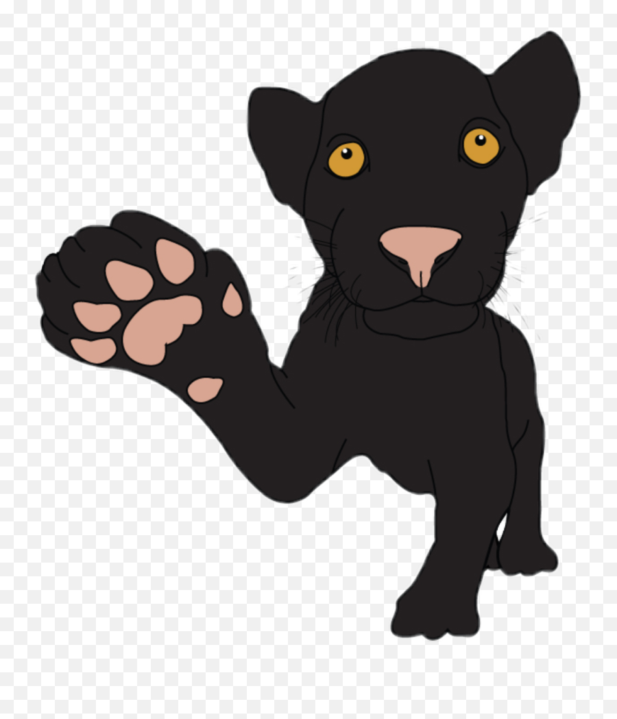 Freetoedit Panther Cute Cuteanimal Wildanimal Animal - Clip Art Emoji,Panther Emoji