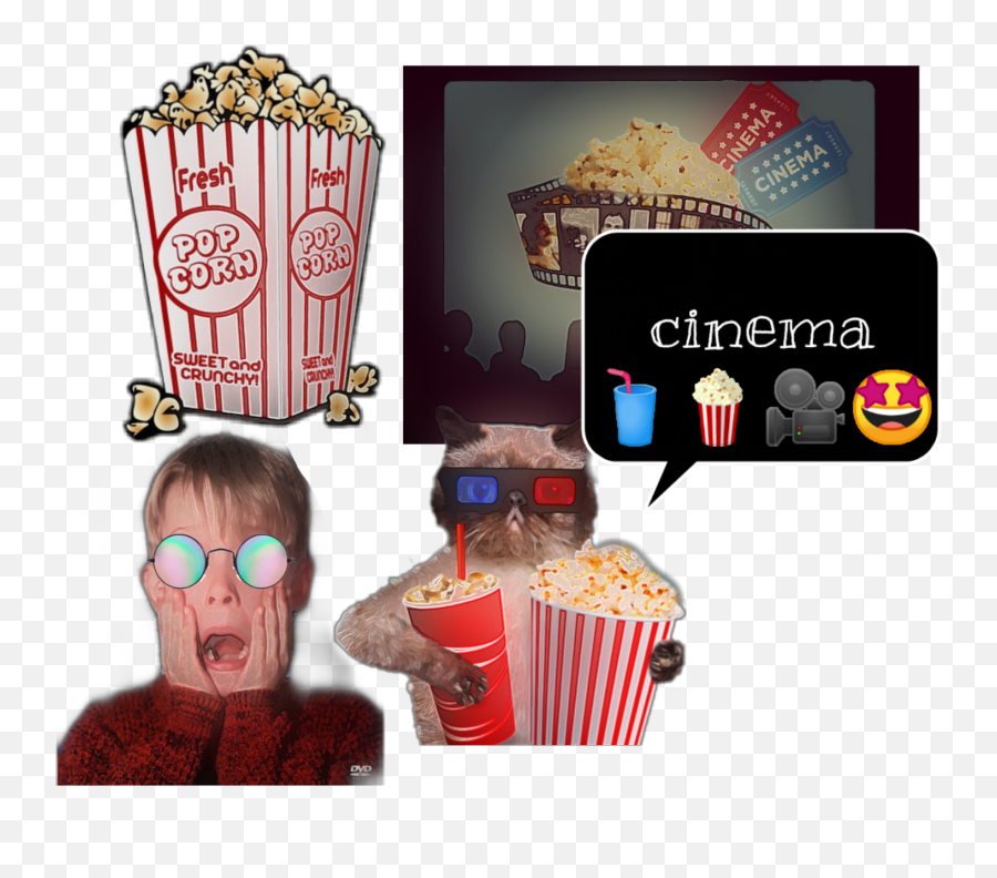 Cinema - Sticker By Cecivalera07 Illustration Emoji,Emoji Cupcake Stand