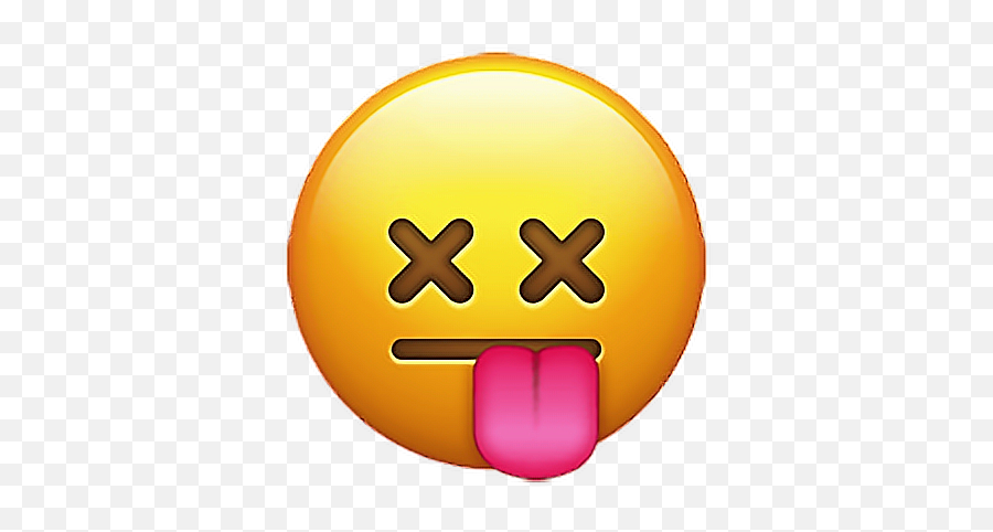 Emoji Emojisticker Sticker Stickers Dead Smiley Xeyes - Emoji For Dead,Dead Emoji Png