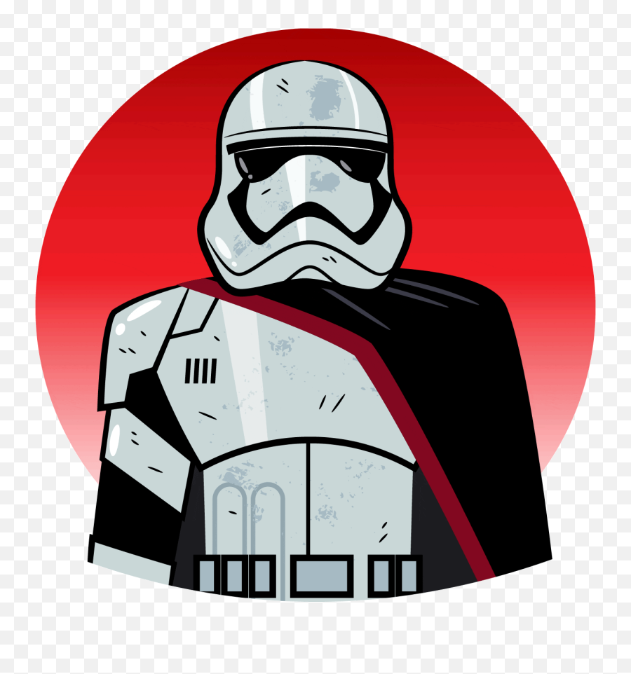 Star Wars The Last Jedi Animated Stickers Boston Creative - Captain Phasma Black And White Clipart Emoji,Facebook Star Wars Emoji