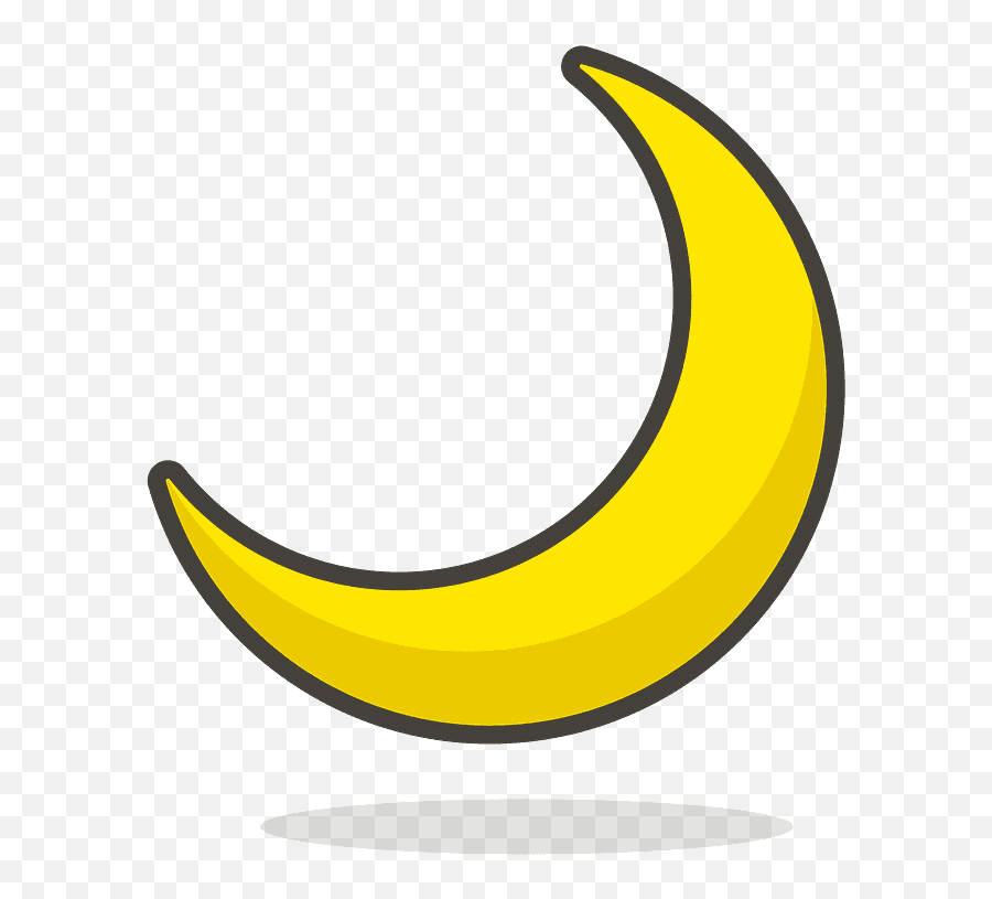 Crescent Moon Emoji Clipart - Bulan Sabit Gambar Bulan Animasi,Crescent Moon Emoji Png