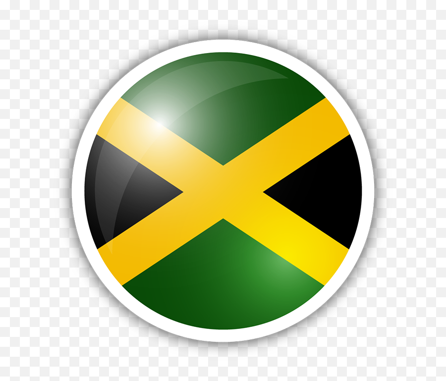 Jamaica Flag Circle Sticker Clipart - Grand Palladium Jamaica Resort Spa Emoji,Jamaican Flag Emoji
