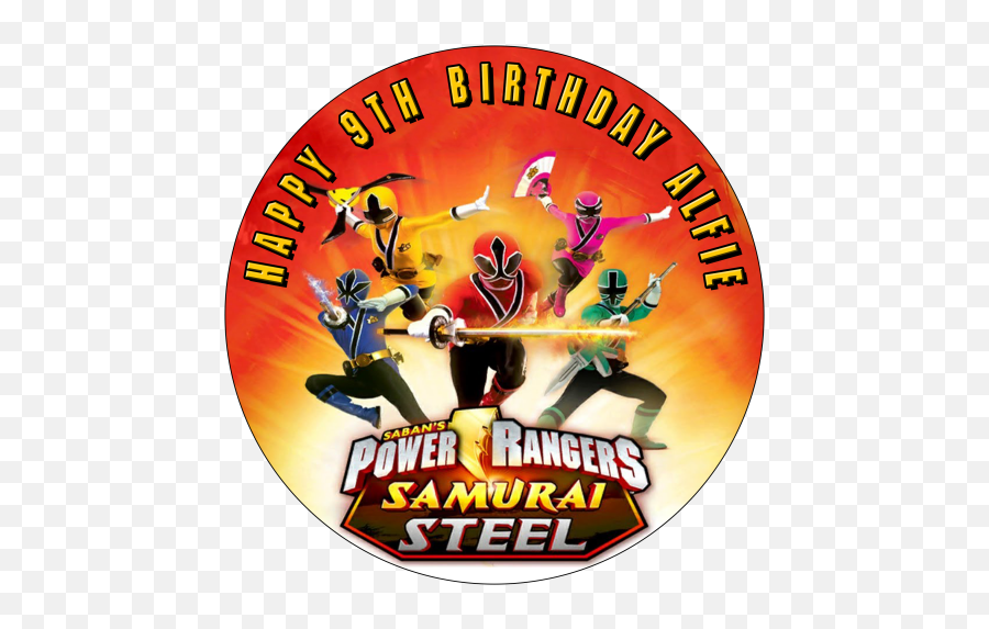 Personalised Edible Cake Toppers - Power Rangers Samurai Emoji,Power Ranger Emoji