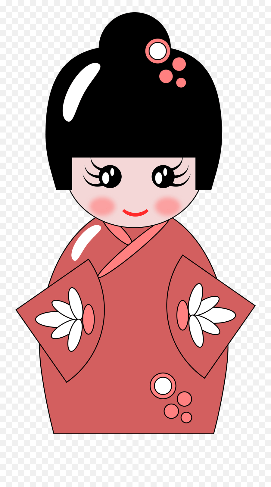 Kokeshi Doll Clipart - Japanese Girls Day Free Clip Art Emoji,Doll Emoji