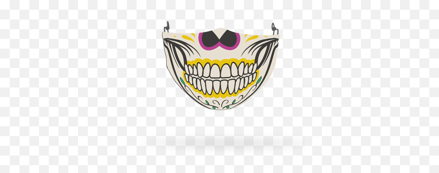 Black And White Skull Face Covering Print 1 - Celebrity Happy Emoji,Master Chief Emoji
