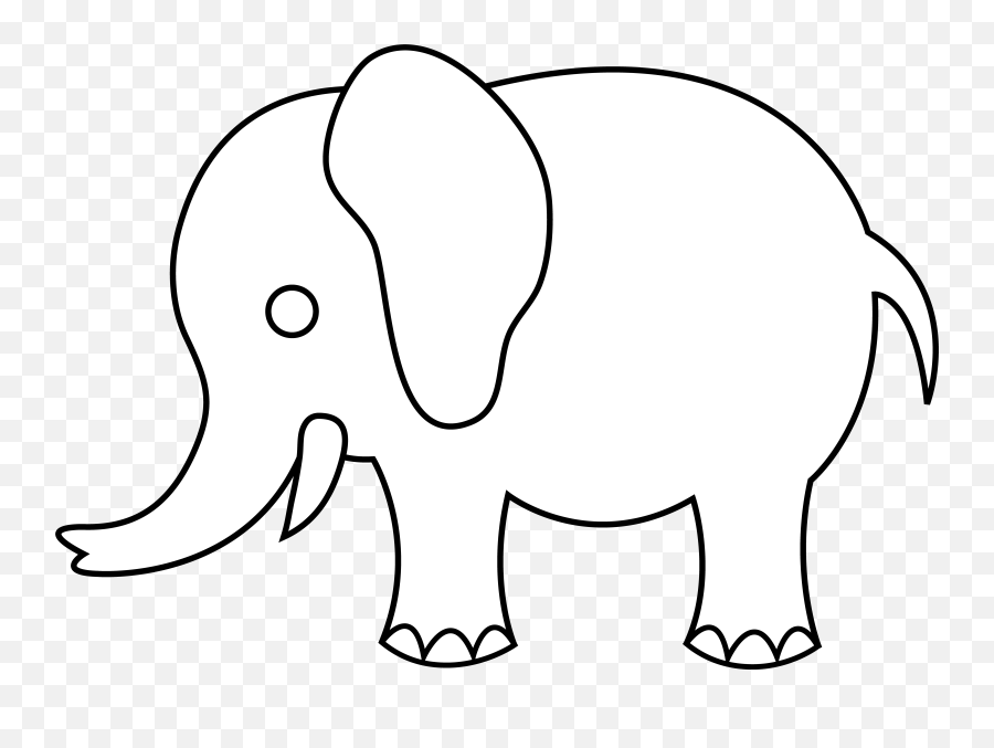 Free Simple Elephant Silhouette Download Free Clip Art - Elephant Shape Black And White Emoji,Elephant Emoji