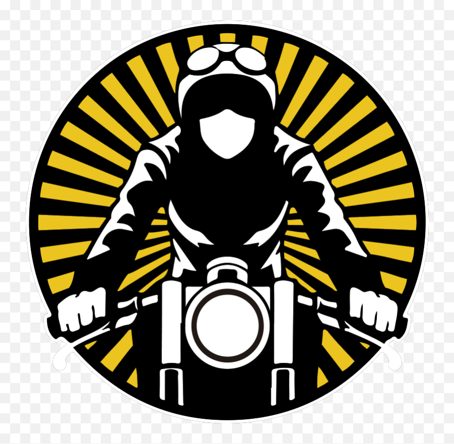 Motocyclist Vintage Stickers - No Stamp Png Emoji,Motorcycle Emoji Iphone