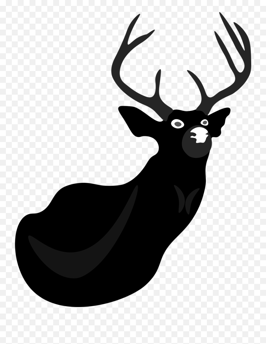 Stag Reindeer Deer Antler Animal - Reindeer Emoji,Deer Hunting Emoji
