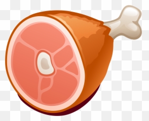 Bone Clip Emoji - Ham Clipart Png