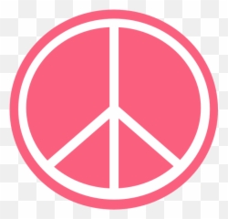 Download Brink Pink Peace Symbol - No Time To Hate Bumper Sticker Emoji