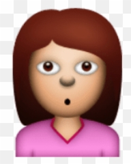 Download Ios Emoji Person With Pouting Face Png Free Png - Haircut Emoji Transparent Background,Pouting Emoji