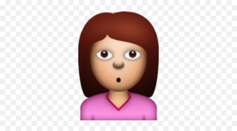 Download Ios Emoji Person With Pouting Face Png Free Png - Haircut Emoji Transparent Background,Pouting Emoji
