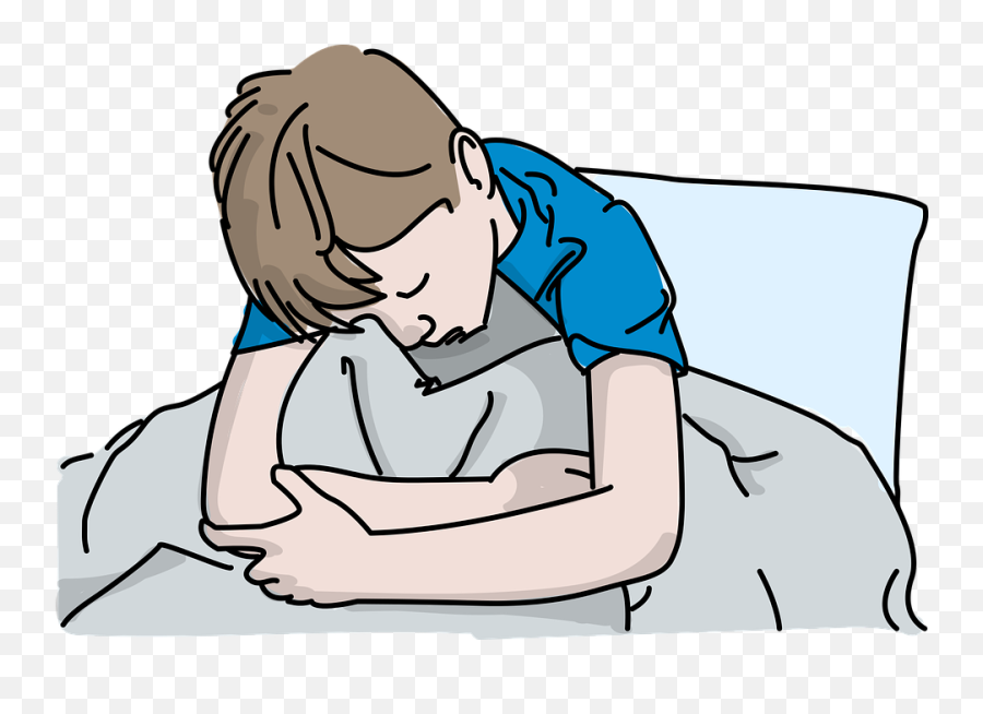 Sad Sick - Crying In Bed Cartoon Emoji,Butterfly Emoji