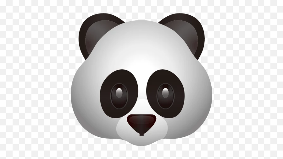 Panda Face Emoji - Panda Emoji Png,Panda Emoji