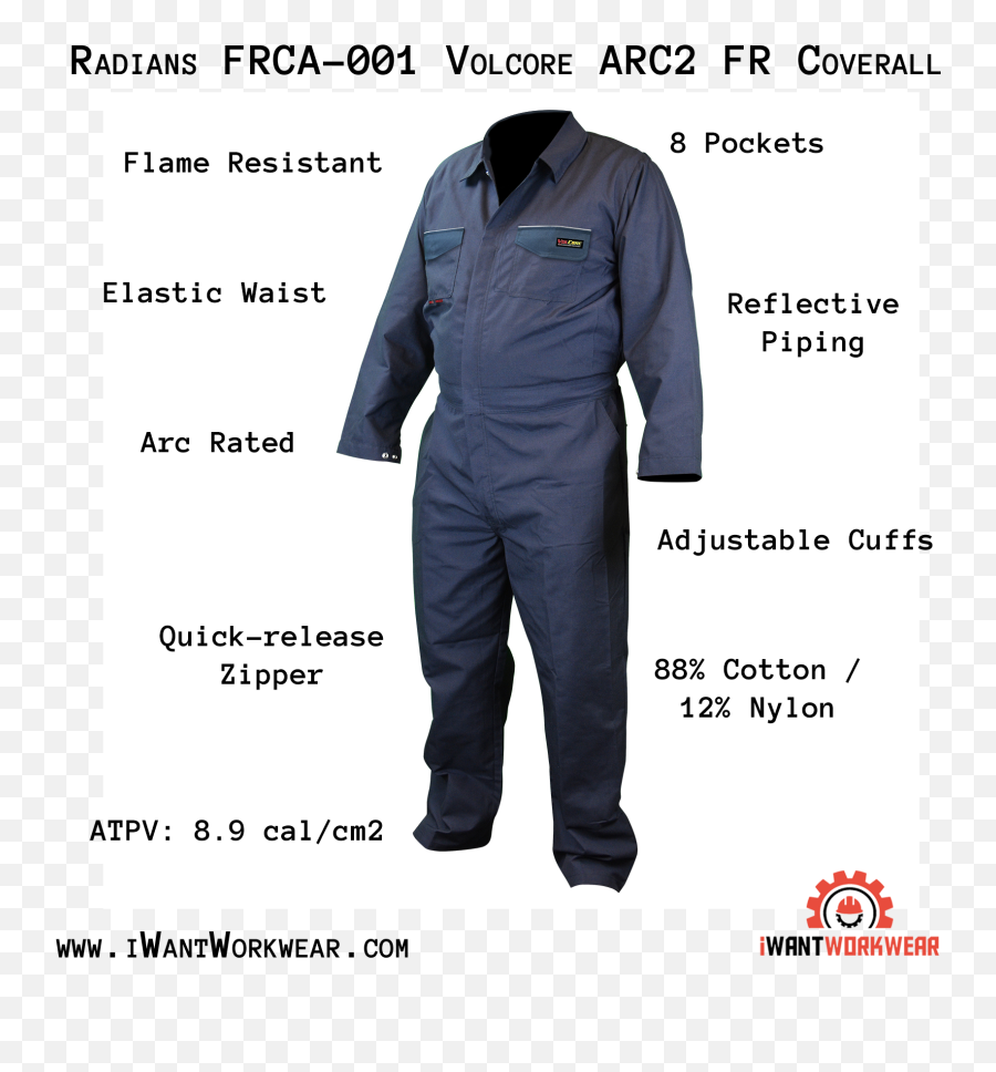 Frca - 001 Menu0027s Volcore Vented Fr Coverall 6 Pockets Radians Dry Suit Emoji,Fire Extinguisher Emoji