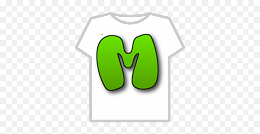 Green M Letter - Roblox Alien T Shirt Free Roblox Emoji,Letter M Emoji