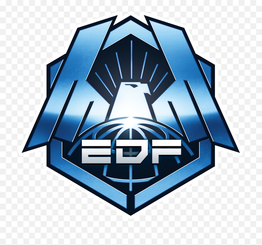 Earth Defense Force - Earth Defense Force Logo Clipart Earth Defense Force Emblem Emoji,Earth Emoji Png