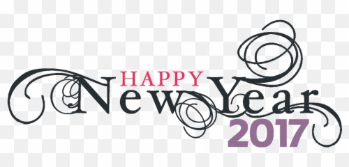 Typography Vector Happy New Year - Wish You Logo Emoji
