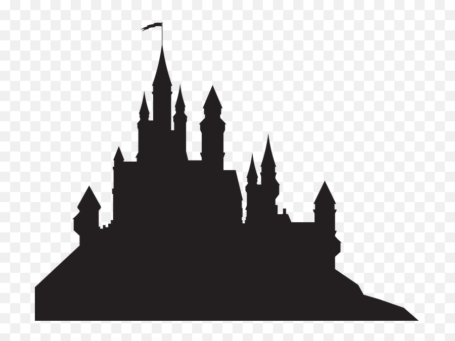Disney World Castle Drawing - Hogwarts Castle Silhouette Emoji,Disney Castle Emoji