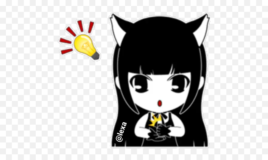 Demon Lilly Stickers For Whatsapp - Cartoon Emoji,Lilly Emoji