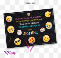 Emoji Birthday Invitation Emoji - Free Editable John Cena Thank You Cards,Extra Emojis Free