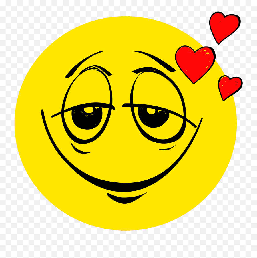 Smiley In Love Clipart Free Download Transparent Png - Clipart Happy Face Cartoon Emoji,Blush Emoticon