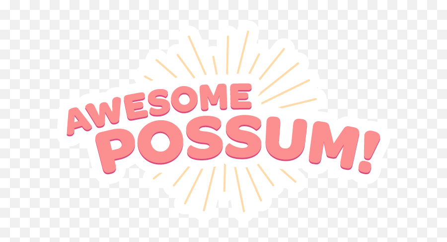 Awesome Possum By Everystudio - Dot Emoji,Possum Emoji
