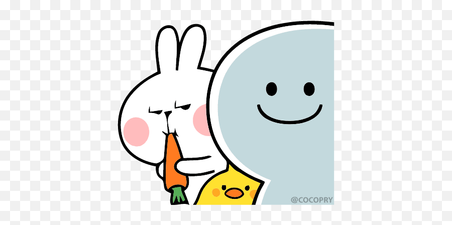 Spoiled Rabbitu201d Animated Sticker Set For Telegram - Facial Expression Spoiled Rabbit Png Emoji,Rabbit Emoticon