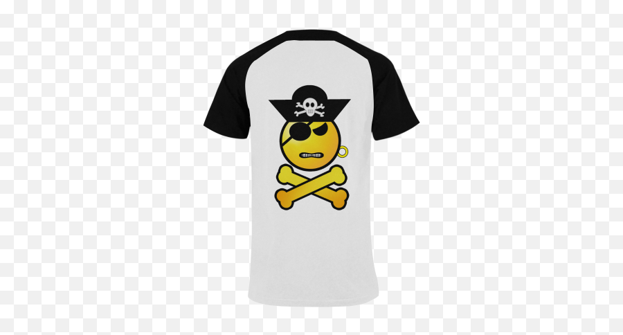 Pirate Emoticon - Frowning Emoji Menu0027s Raglan Tshirt Big Size Usa Size Model T11 Id D535696 Short Sleeve,Emoji Clothing For Men