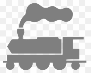 Gray Train 5 Icon - Transparent Train Silhouette Emoji,Train Emoticon