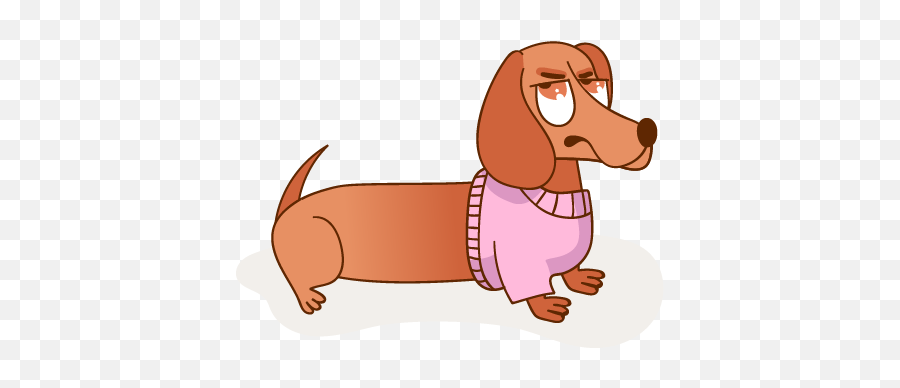 Doxiemojis - Dog Supply Emoji,Wiener Dog Emoji