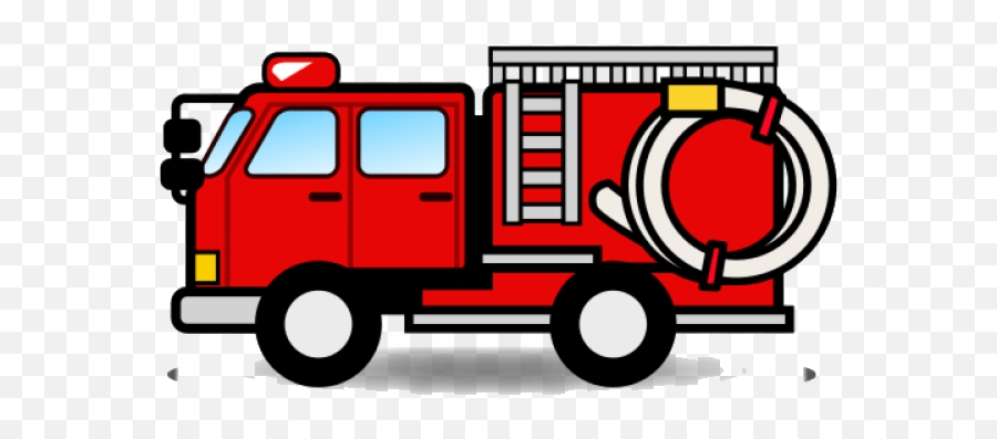 Firetruck Fire Truck Clipart Emoji Car Transparent Png - Fire Truck Clipart Png,Transparent Fire Emoji