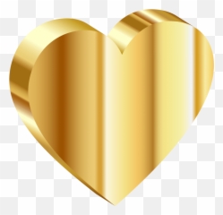Download Free Png Gold Heart Images Transparent - Of Emoji