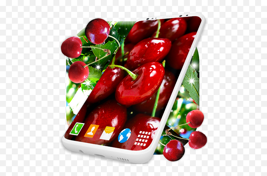 Live Wallpaper Cherry Wallpapers - Cherry Emoji,Cherries Emoji