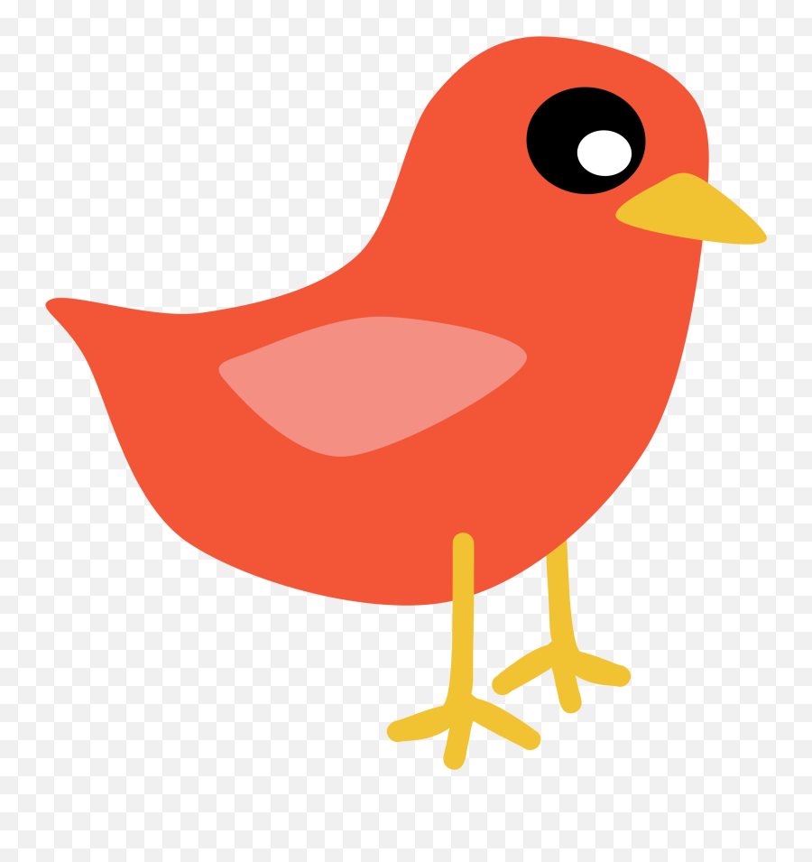 Red Bird Vector Image - Clipart Red Bird Emoji,Love Emoji
