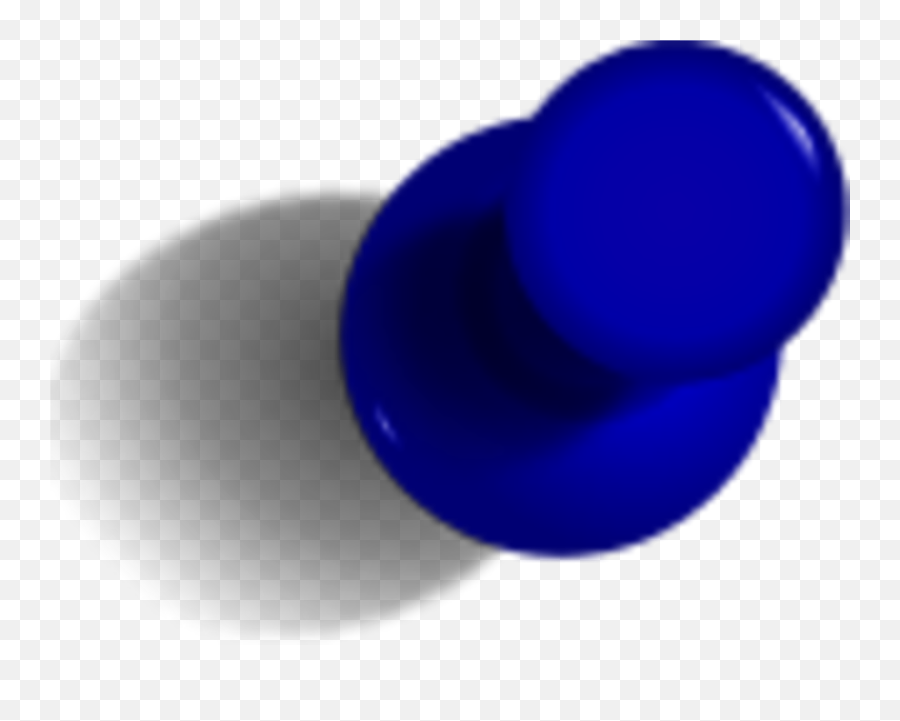 Ftestickers Pin Pushpin 3deffect Blue - Blue Push Pin Png Emoji,Pushpin Emoji