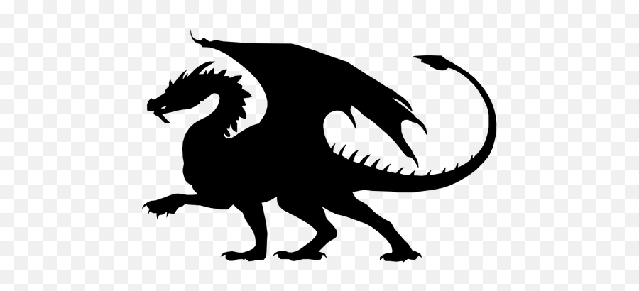Dragon Vector Silhouette - Uab Blazers Football Dragon Emoji,Dragon Head Emoji