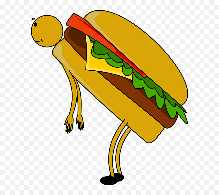 Free Burger Hamburger Vectors - Burger With A Face Emoji,Pizza Emoticon