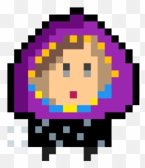E - Mega Man Helmet Pixel Art Emoji,Psychic Emoji