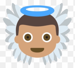 Baby Angel Medium Skin Tone Emoji Emoticon Vector Icon - Emojis De Angel Negro,Baby Emoji Png
