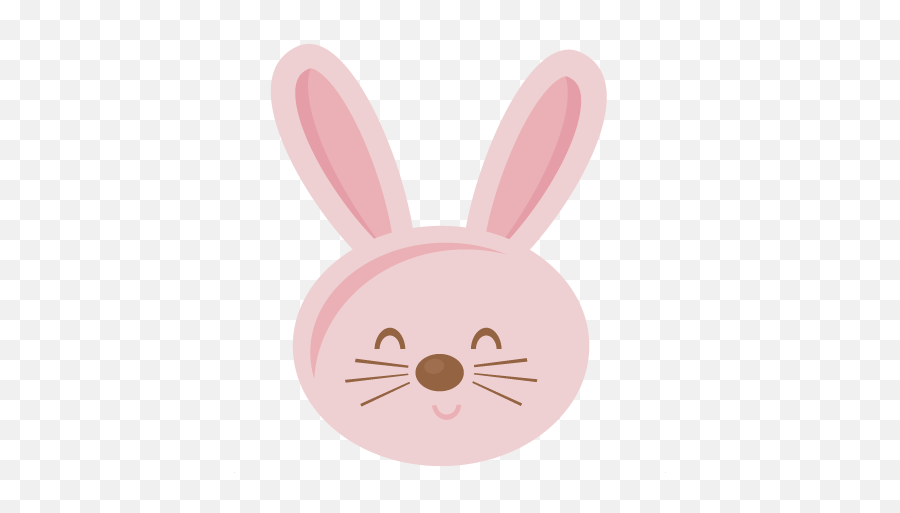 Easter Bunny Face Png Picture - Cartoon Clipart Cute Bunny Faces Emoji,Rabbit Face Emoji